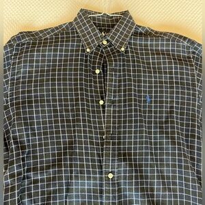 Men’s long sleeve Polo button up dress shirt